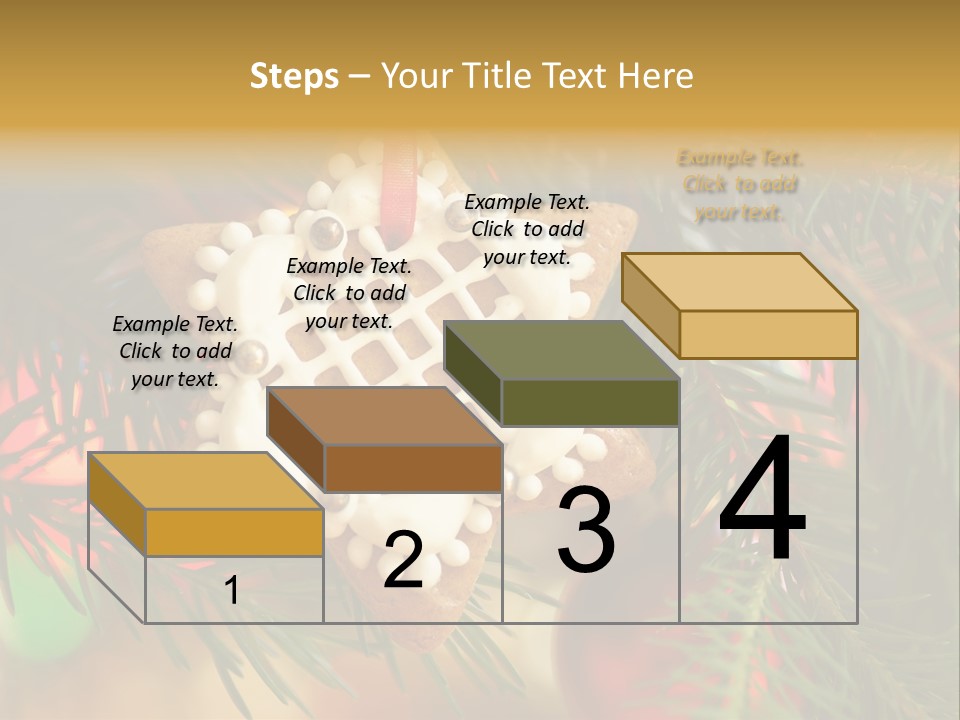 Ribbon Tree Hanging PowerPoint Template