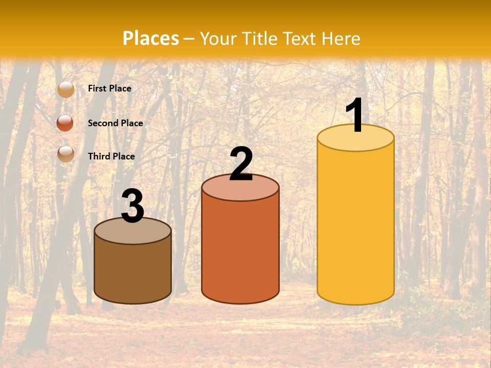 Forest Russia Road PowerPoint Template