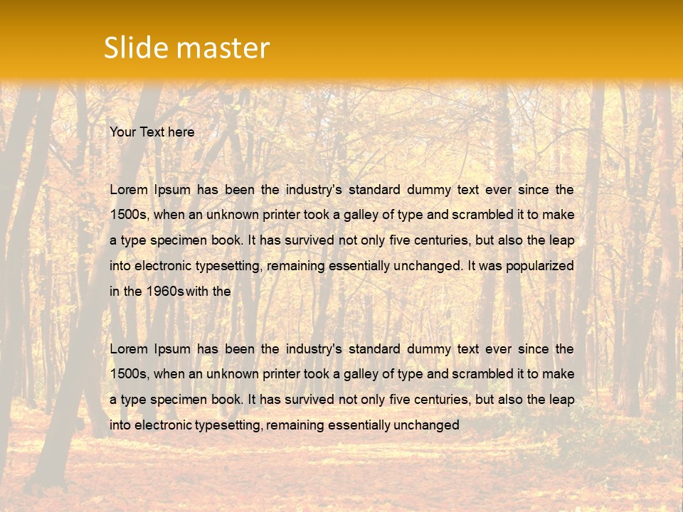 Forest Russia Road PowerPoint Template