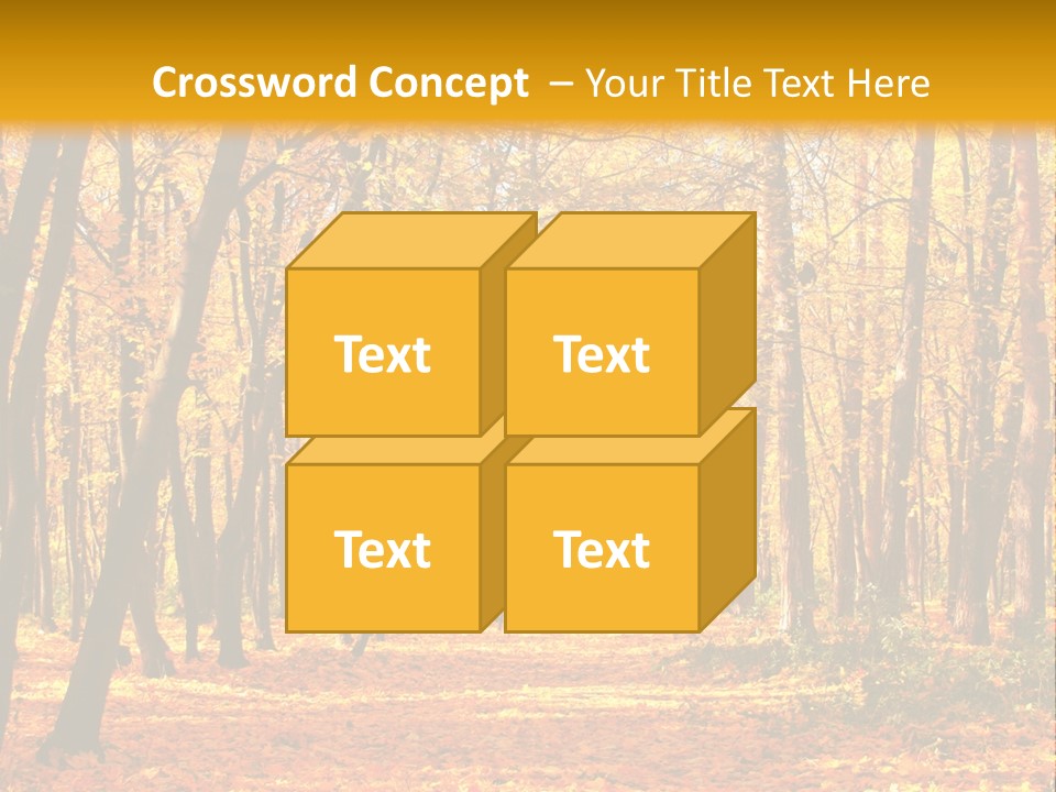 Forest Russia Road PowerPoint Template