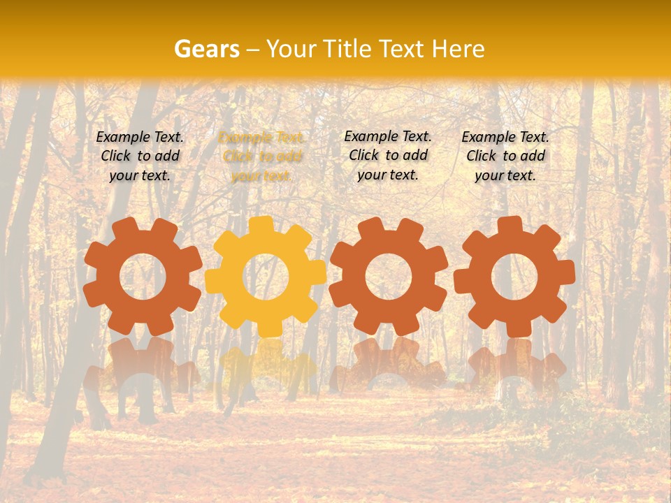 Forest Russia Road PowerPoint Template