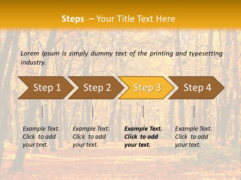 Forest Russia Road PowerPoint Template