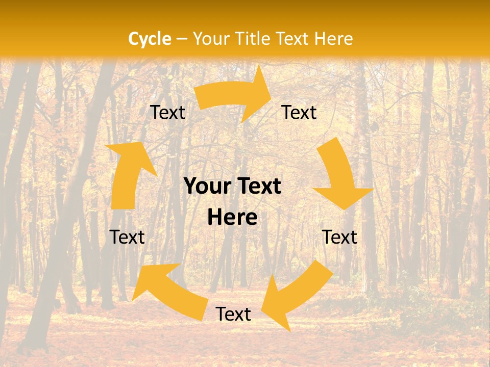 Forest Russia Road PowerPoint Template