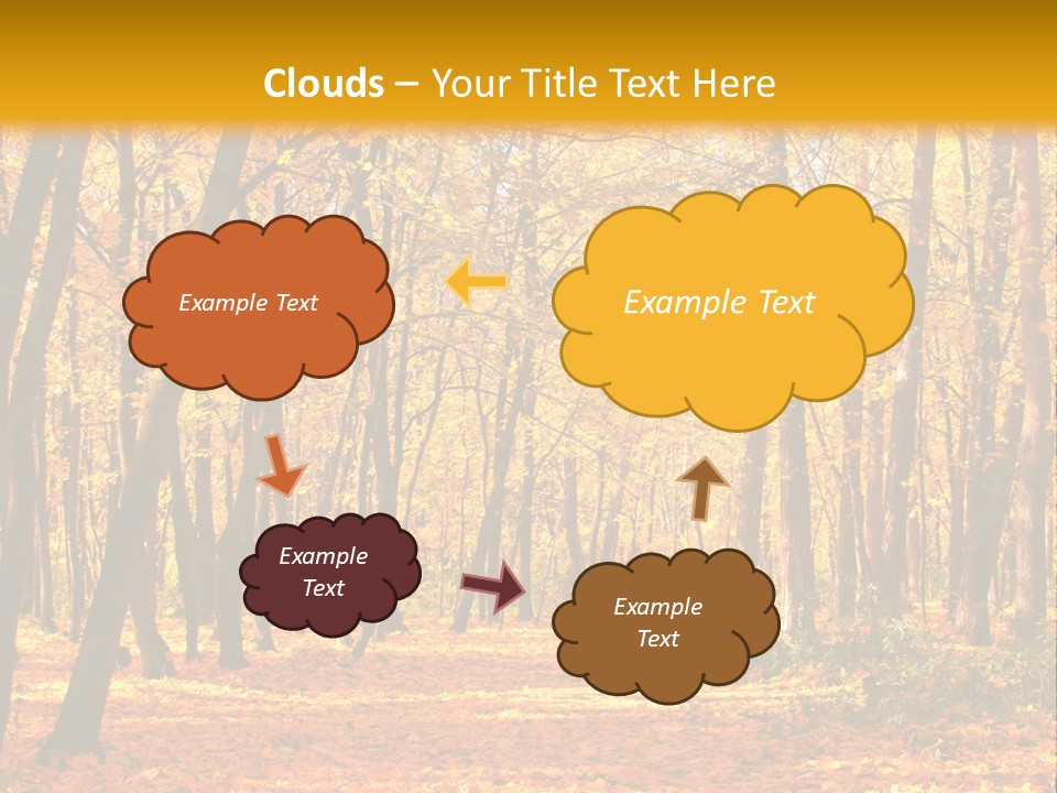Forest Russia Road PowerPoint Template