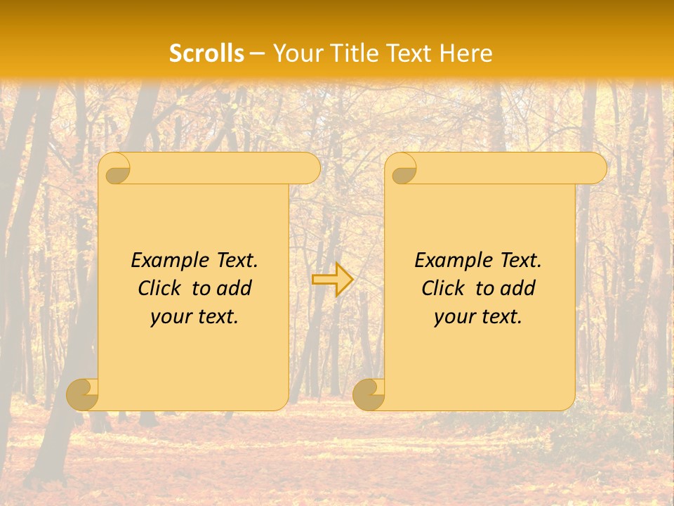 Forest Russia Road PowerPoint Template