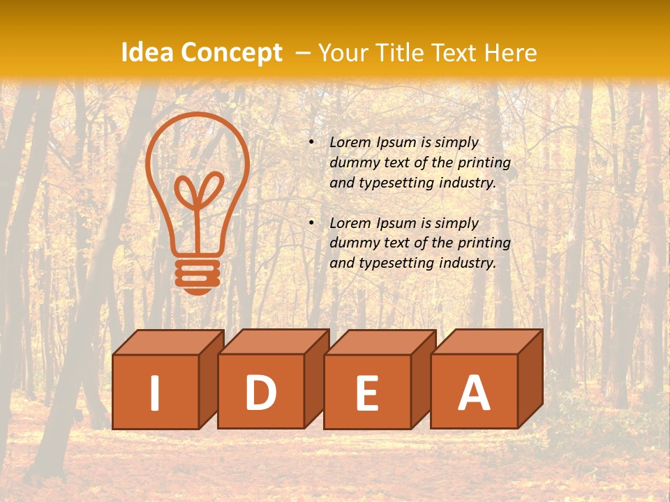 Forest Russia Road PowerPoint Template