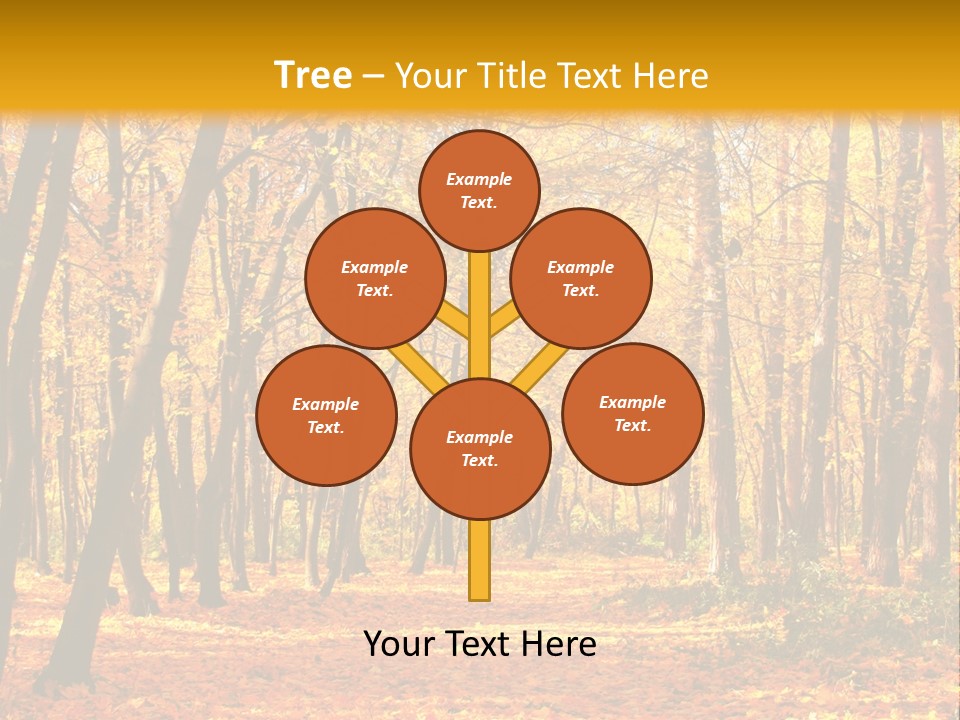 Forest Russia Road PowerPoint Template