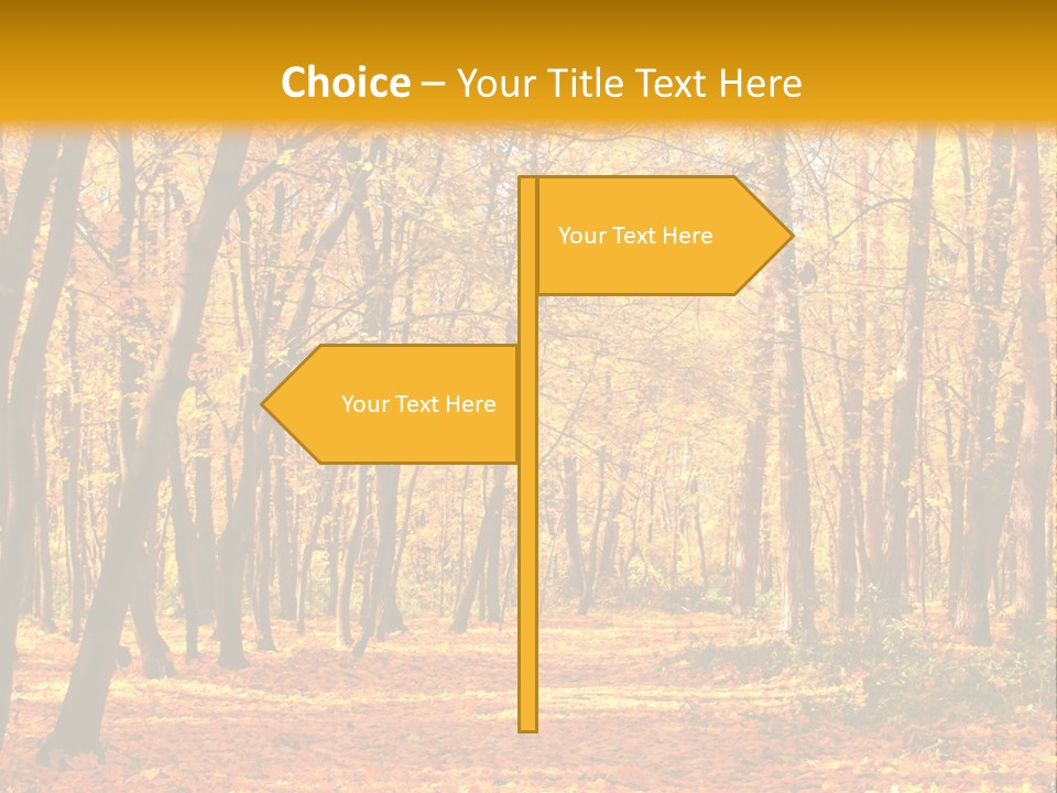 Forest Russia Road PowerPoint Template