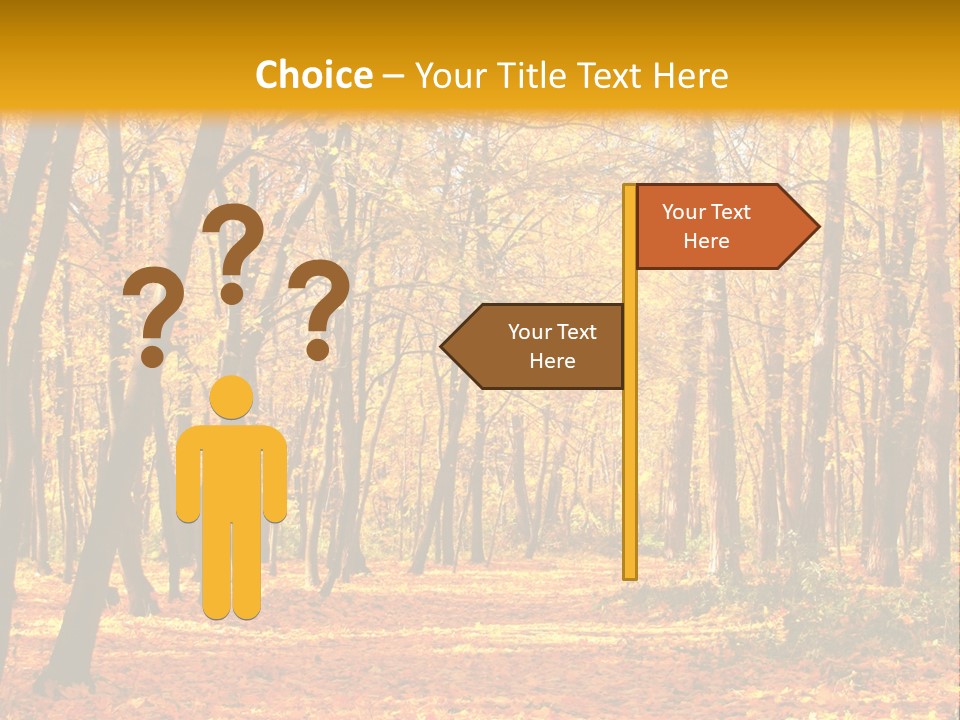 Forest Russia Road PowerPoint Template