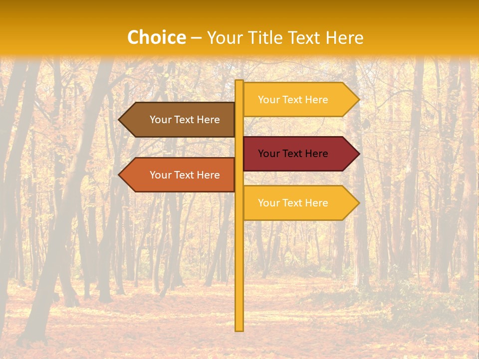 Forest Russia Road PowerPoint Template