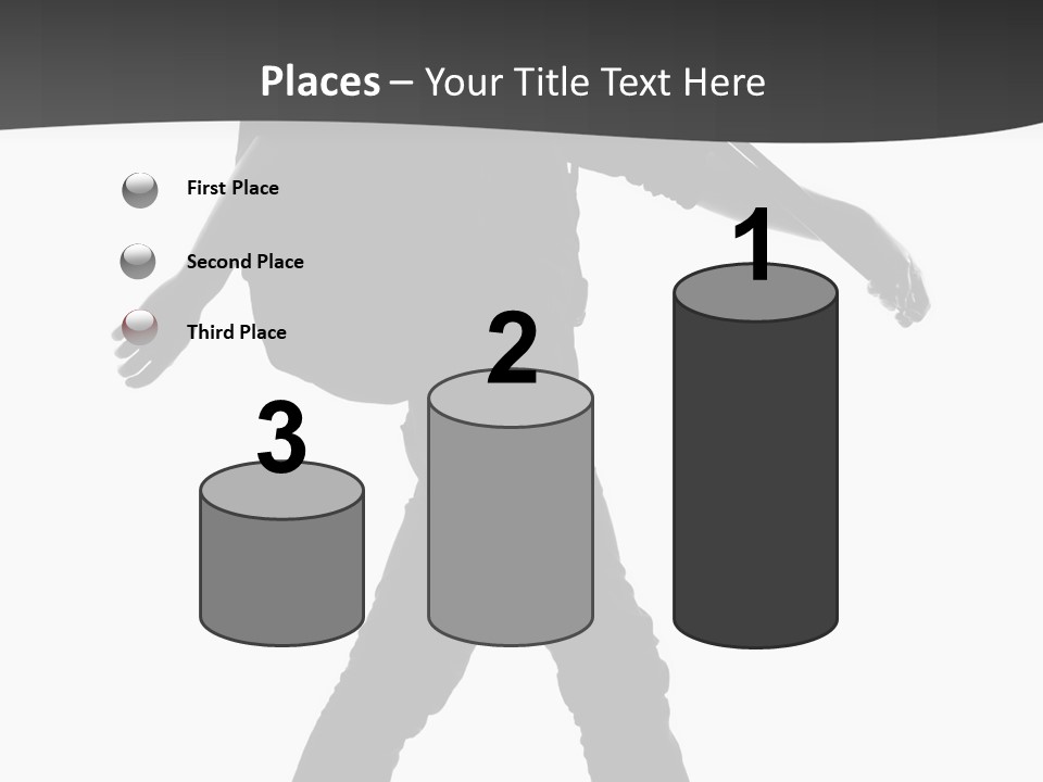 A Man Walking With A Guitar On His Back PowerPoint Template