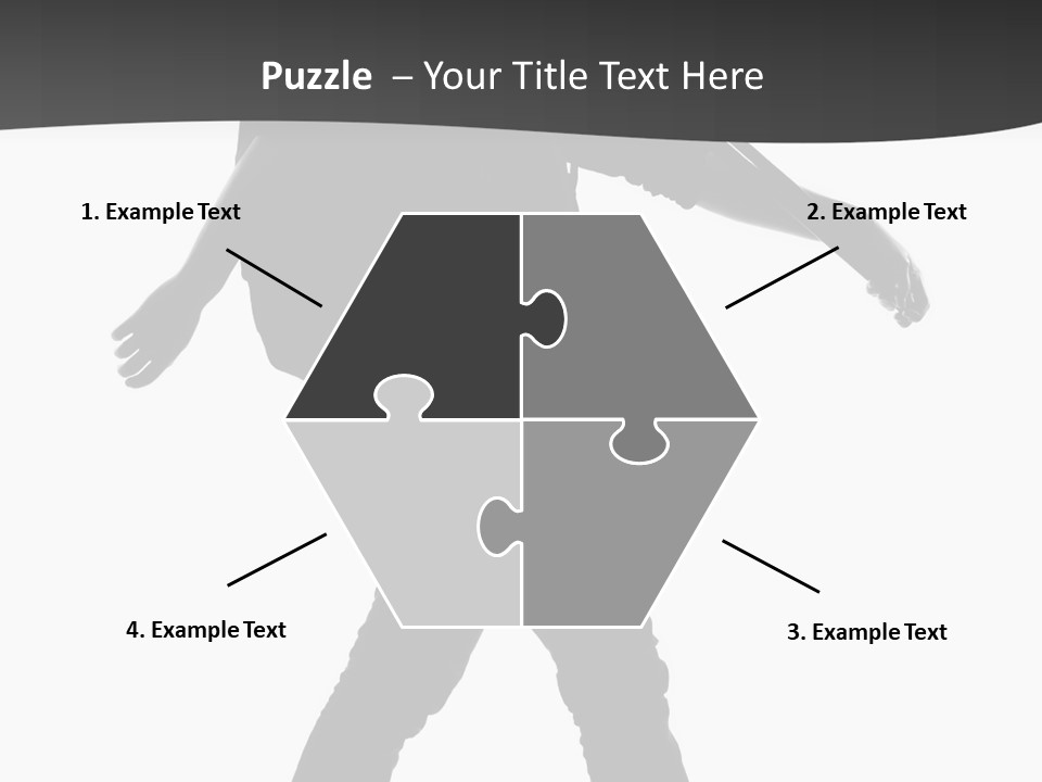 A Man Walking With A Guitar On His Back PowerPoint Template