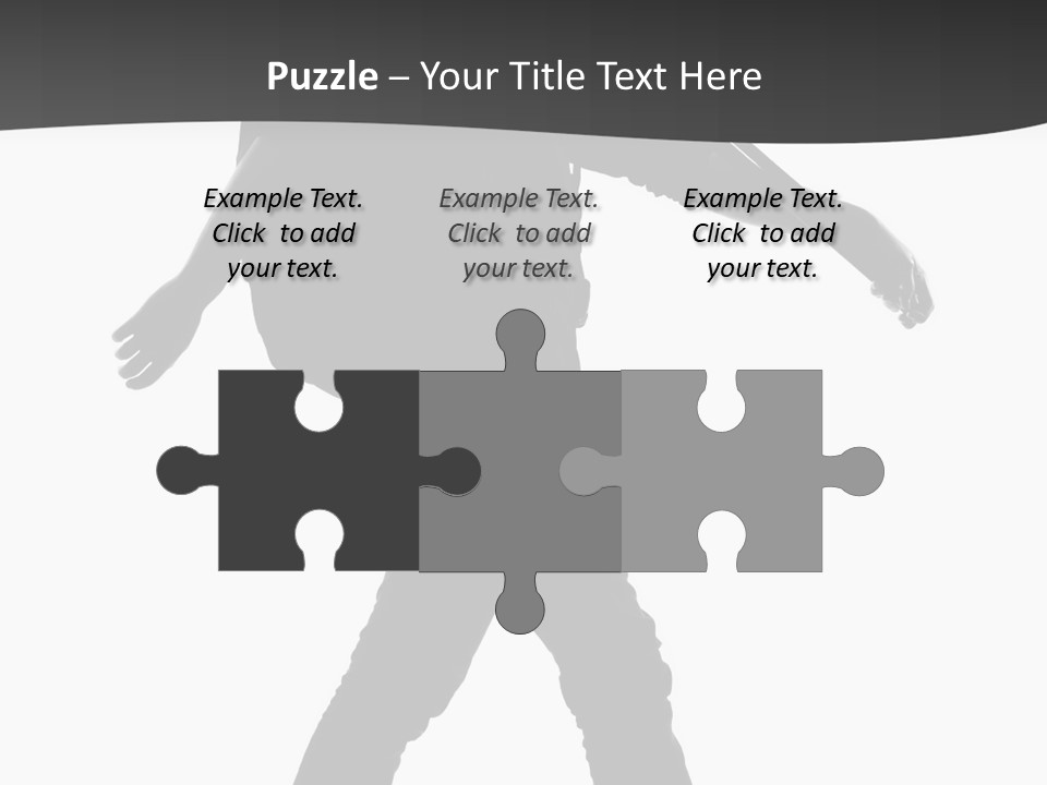 A Man Walking With A Guitar On His Back PowerPoint Template