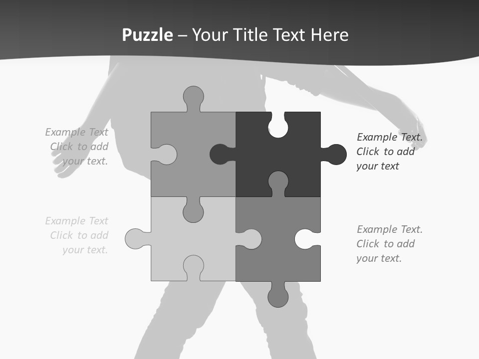 A Man Walking With A Guitar On His Back PowerPoint Template