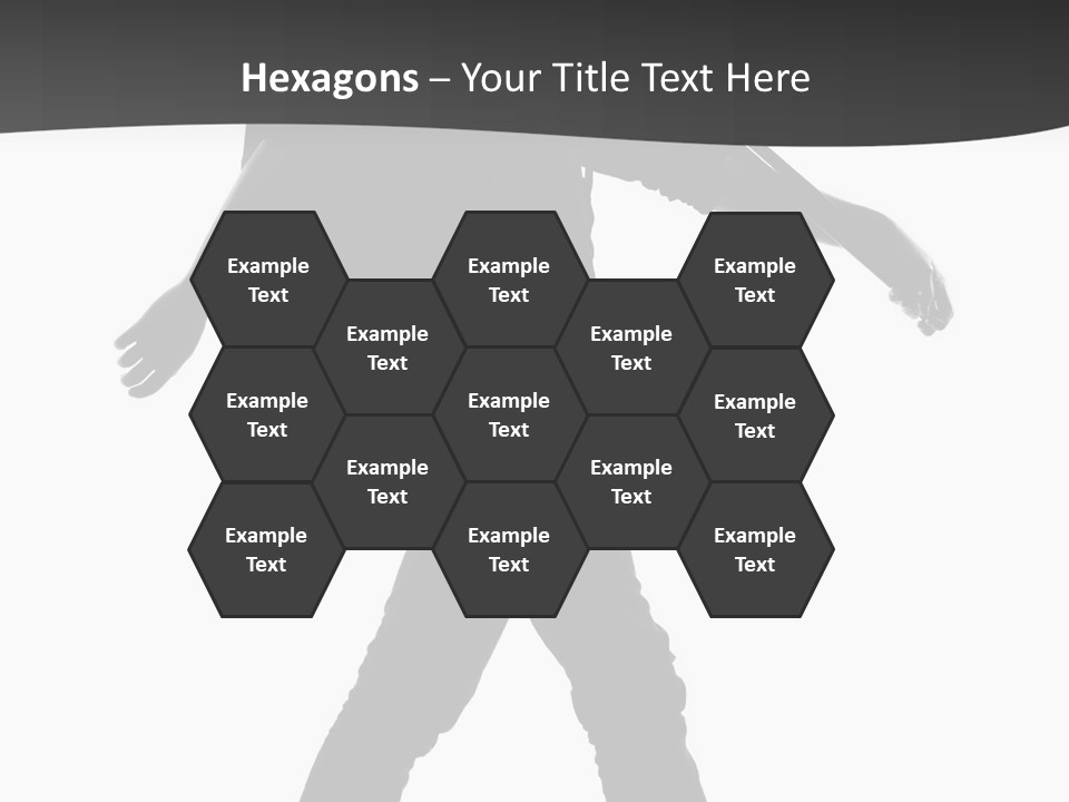 A Man Walking With A Guitar On His Back PowerPoint Template