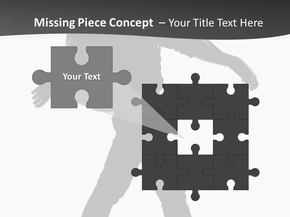 A Man Walking With A Guitar On His Back PowerPoint Template