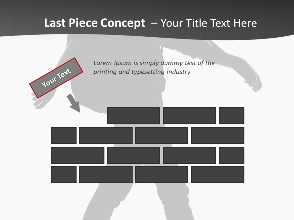 A Man Walking With A Guitar On His Back PowerPoint Template