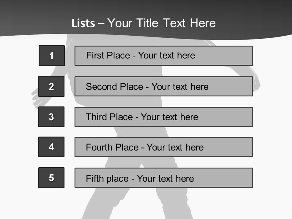 A Man Walking With A Guitar On His Back PowerPoint Template