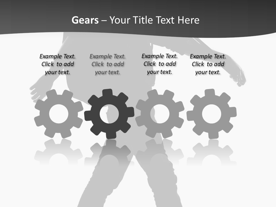 A Man Walking With A Guitar On His Back PowerPoint Template