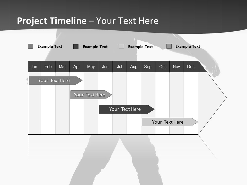 A Man Walking With A Guitar On His Back PowerPoint Template