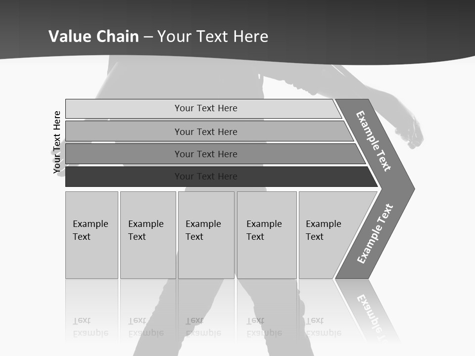 A Man Walking With A Guitar On His Back PowerPoint Template