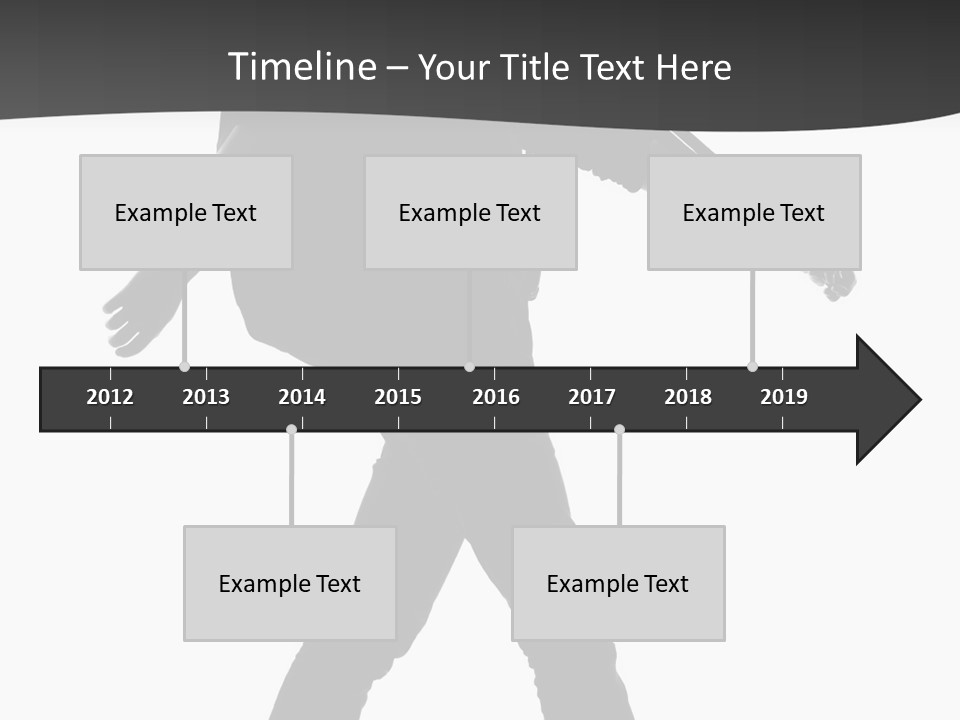 A Man Walking With A Guitar On His Back PowerPoint Template
