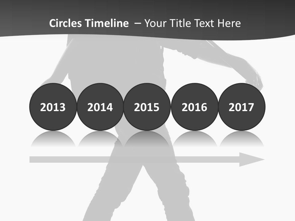 A Man Walking With A Guitar On His Back PowerPoint Template