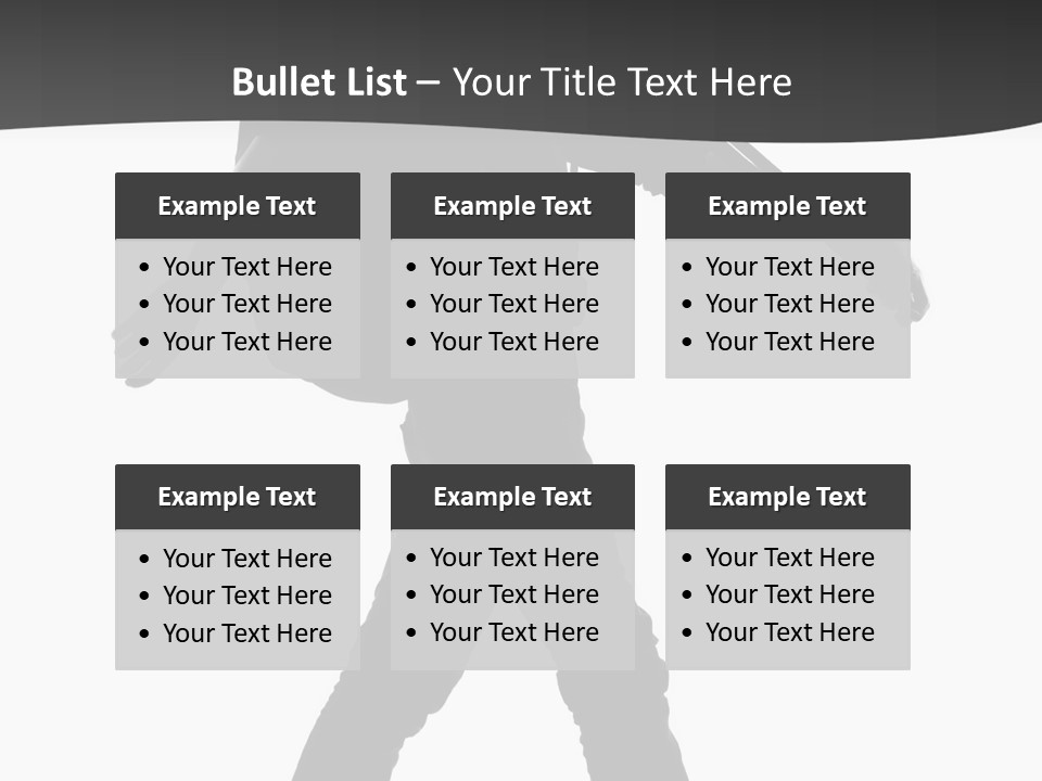 A Man Walking With A Guitar On His Back PowerPoint Template