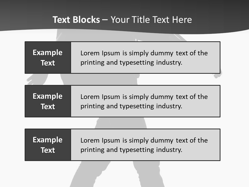 A Man Walking With A Guitar On His Back PowerPoint Template