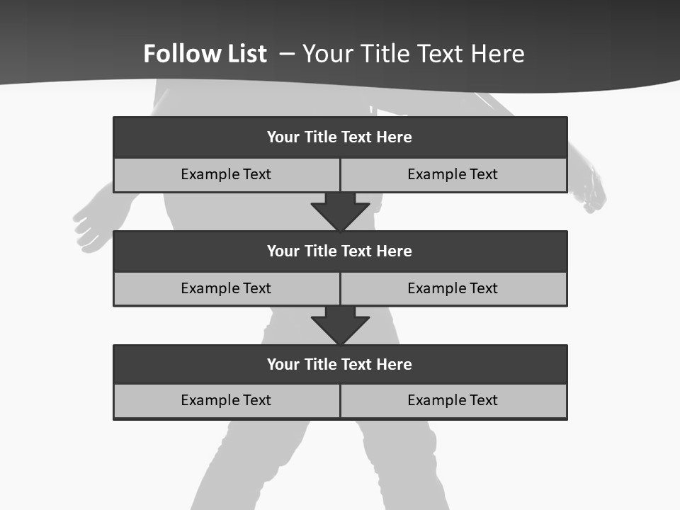 A Man Walking With A Guitar On His Back PowerPoint Template