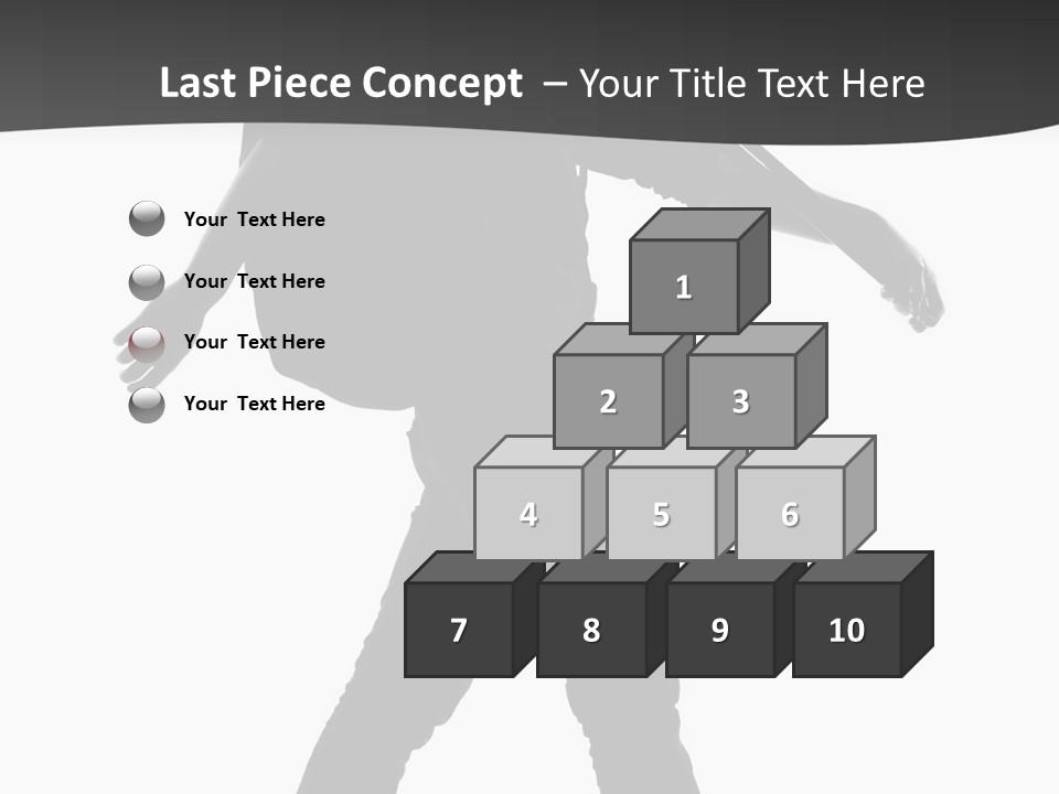 A Man Walking With A Guitar On His Back PowerPoint Template