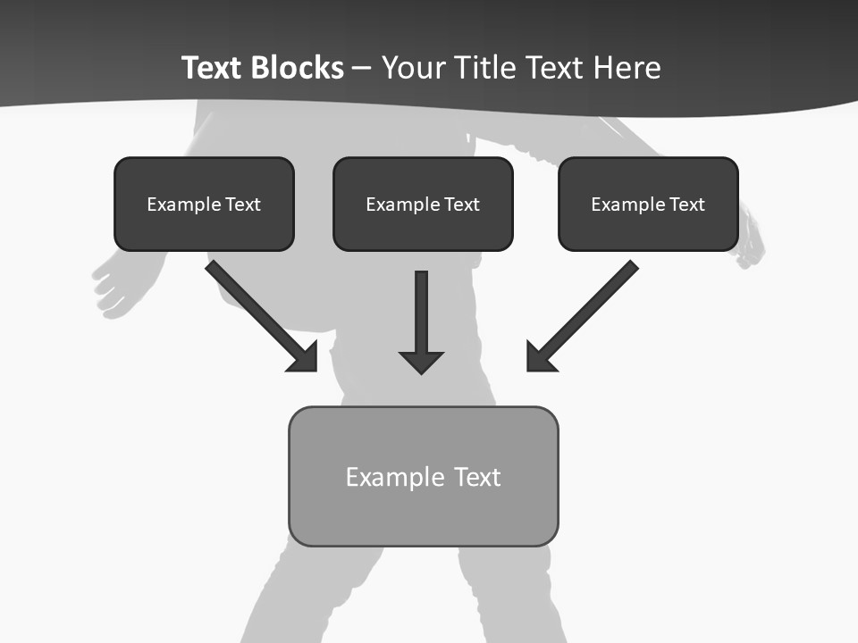 A Man Walking With A Guitar On His Back PowerPoint Template