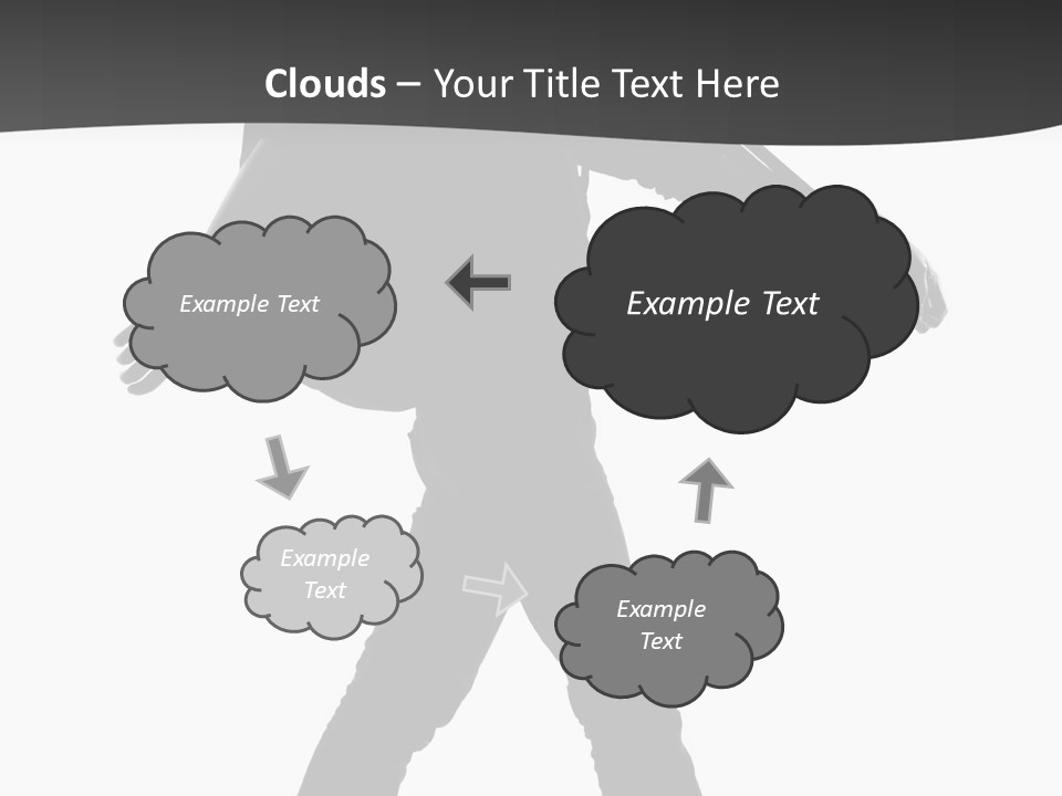 A Man Walking With A Guitar On His Back PowerPoint Template
