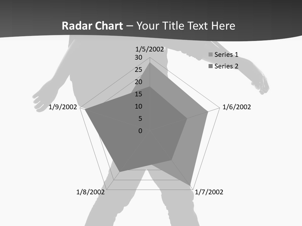 A Man Walking With A Guitar On His Back PowerPoint Template