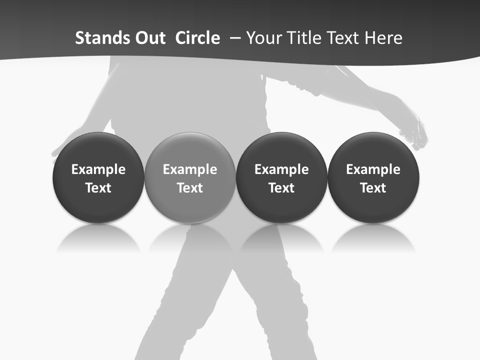 A Man Walking With A Guitar On His Back PowerPoint Template