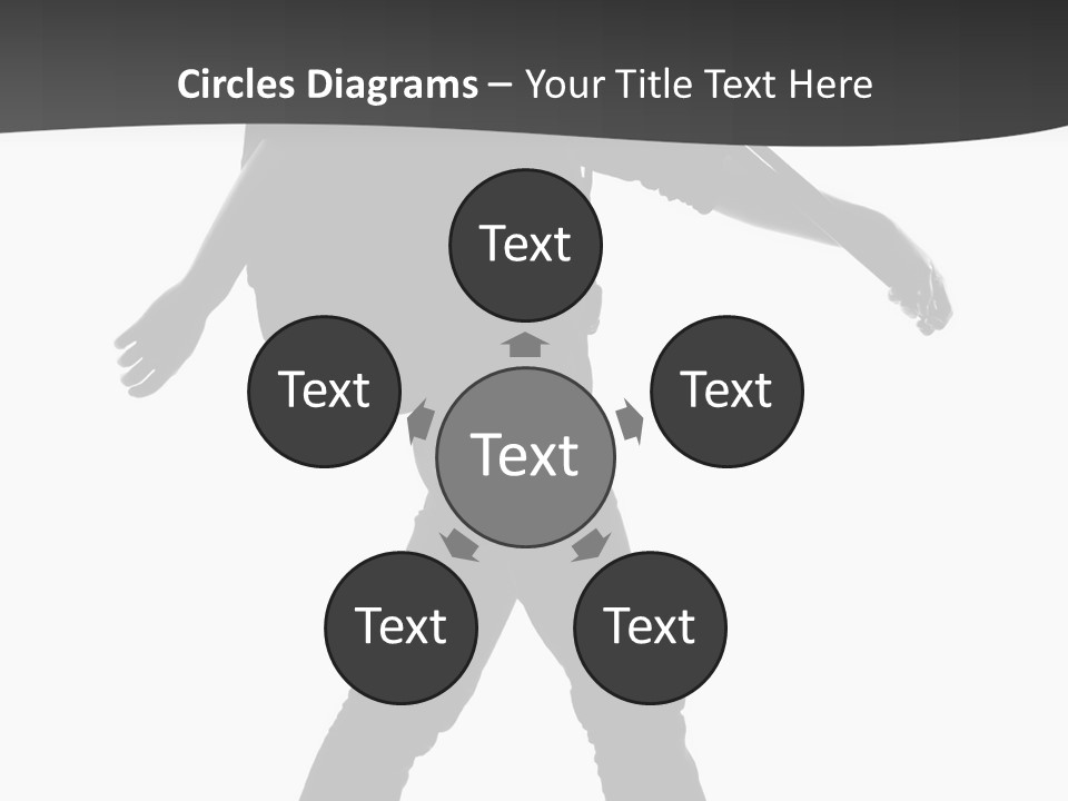 A Man Walking With A Guitar On His Back PowerPoint Template