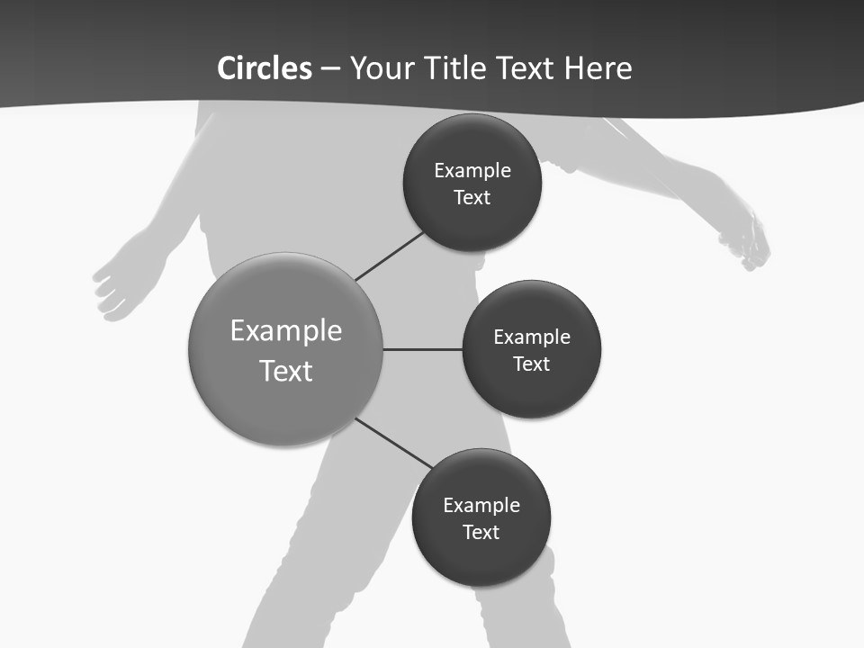 A Man Walking With A Guitar On His Back PowerPoint Template