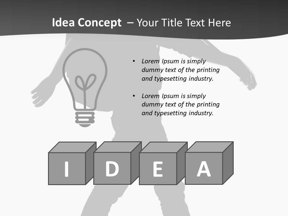 A Man Walking With A Guitar On His Back PowerPoint Template