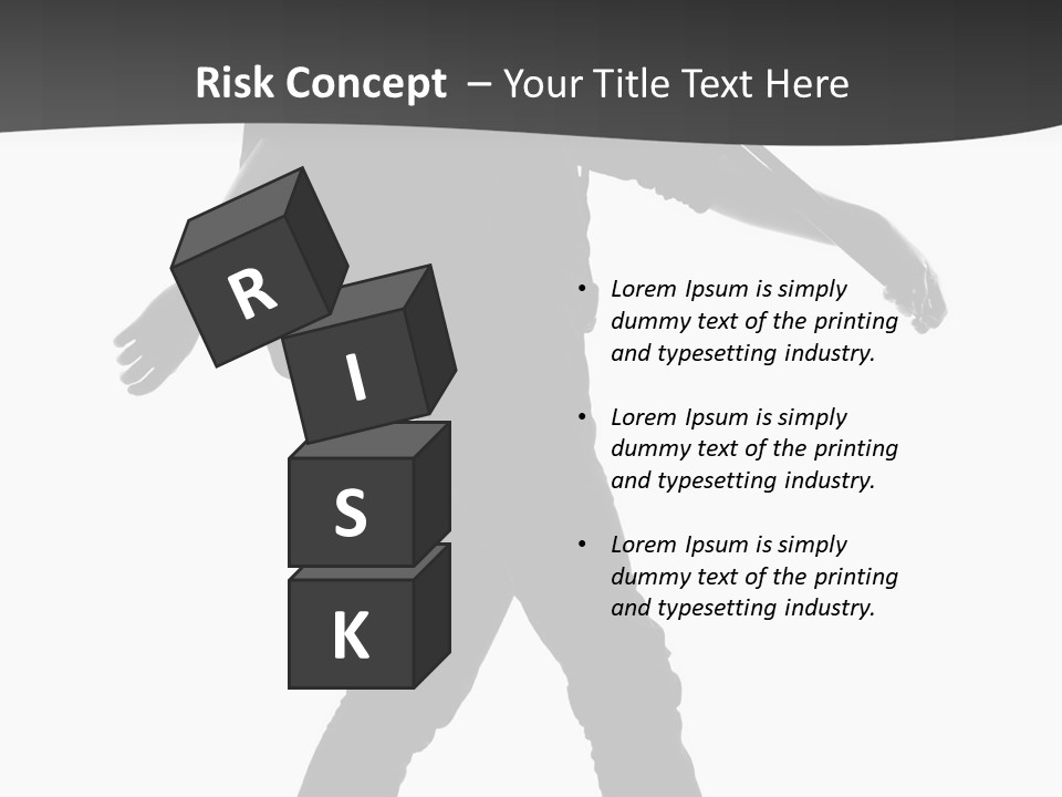 A Man Walking With A Guitar On His Back PowerPoint Template