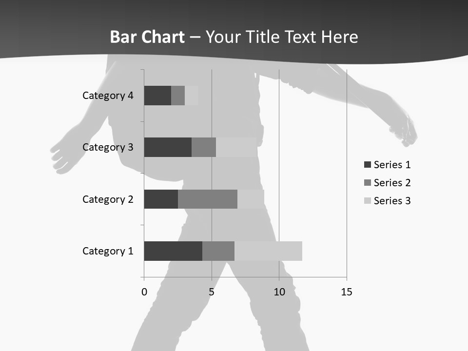 A Man Walking With A Guitar On His Back PowerPoint Template