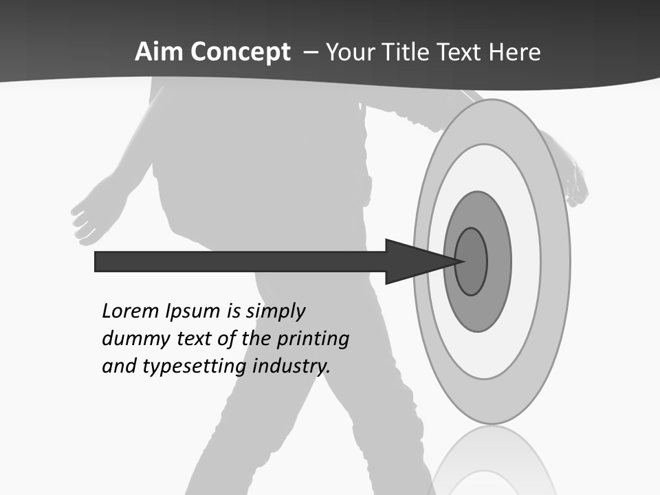 A Man Walking With A Guitar On His Back PowerPoint Template