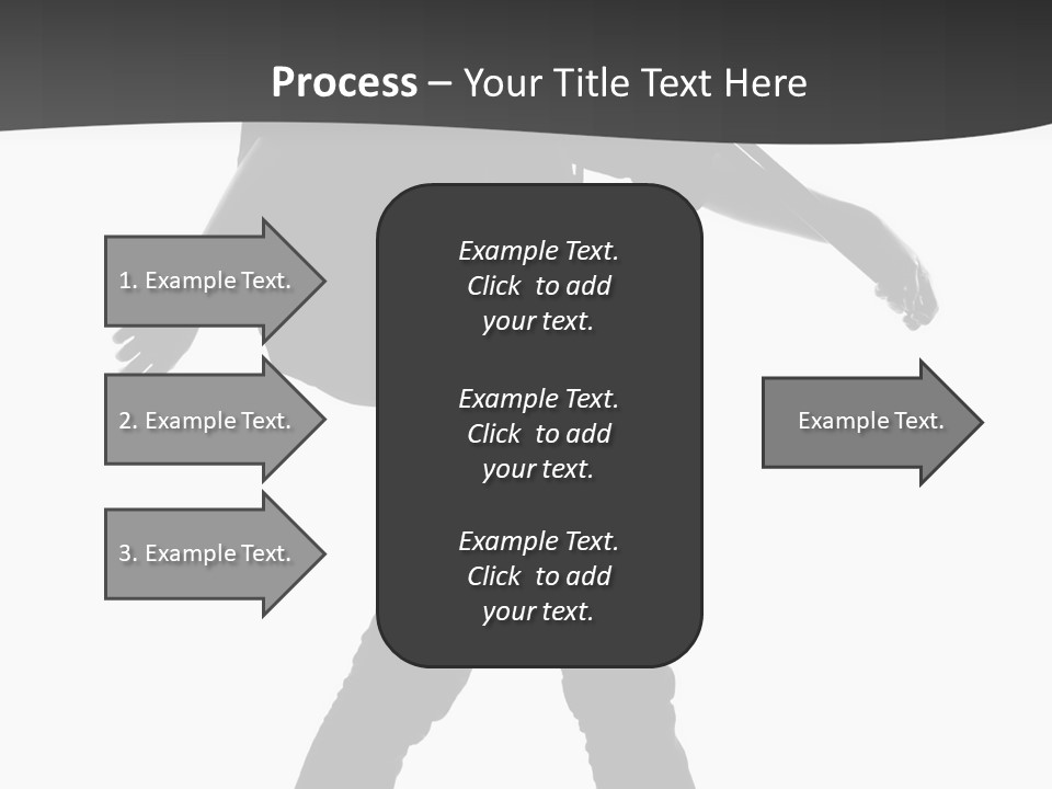 A Man Walking With A Guitar On His Back PowerPoint Template