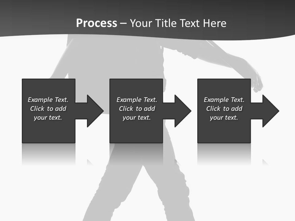A Man Walking With A Guitar On His Back PowerPoint Template