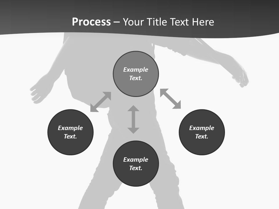 A Man Walking With A Guitar On His Back PowerPoint Template