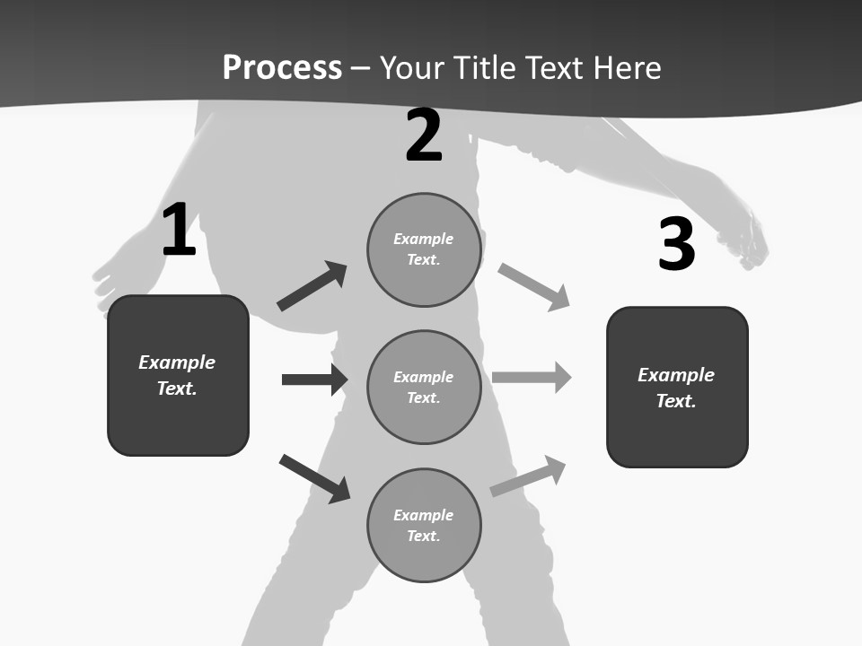 A Man Walking With A Guitar On His Back PowerPoint Template