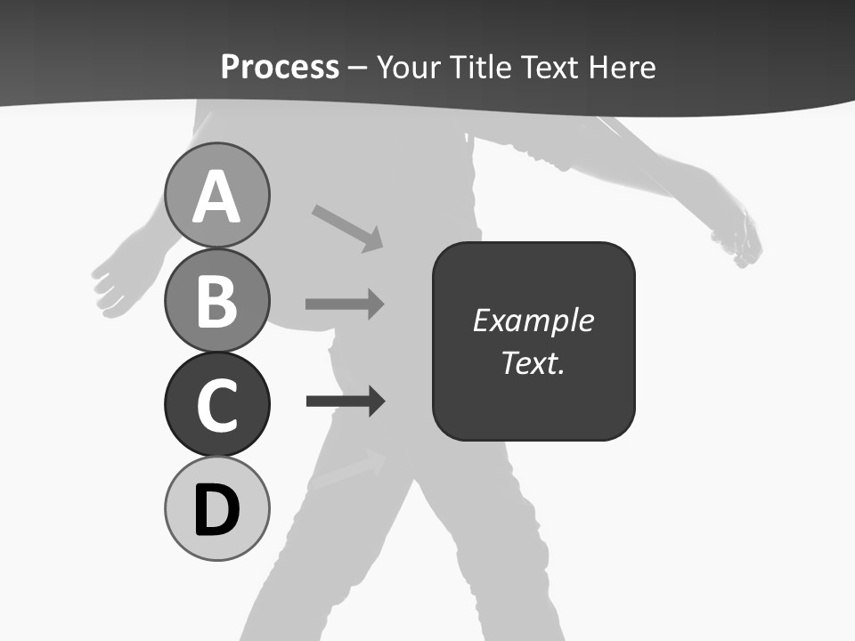 A Man Walking With A Guitar On His Back PowerPoint Template