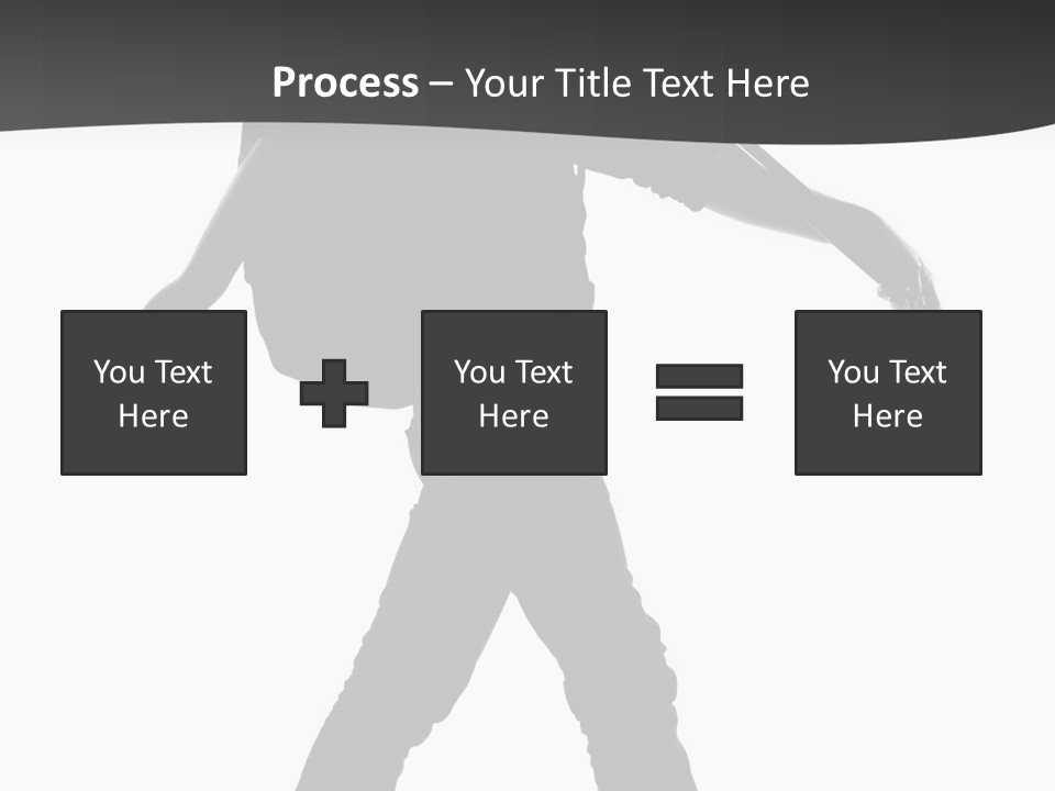 A Man Walking With A Guitar On His Back PowerPoint Template