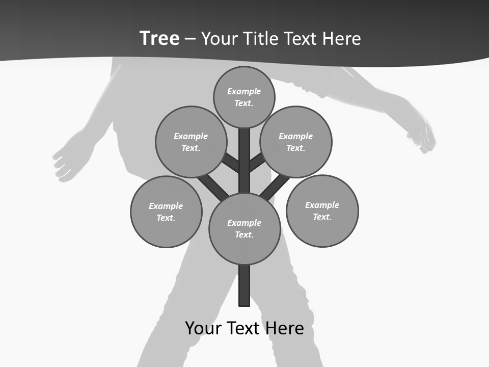 A Man Walking With A Guitar On His Back PowerPoint Template