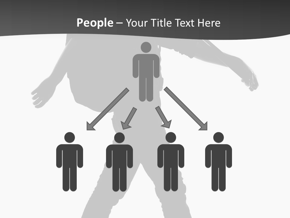 A Man Walking With A Guitar On His Back PowerPoint Template