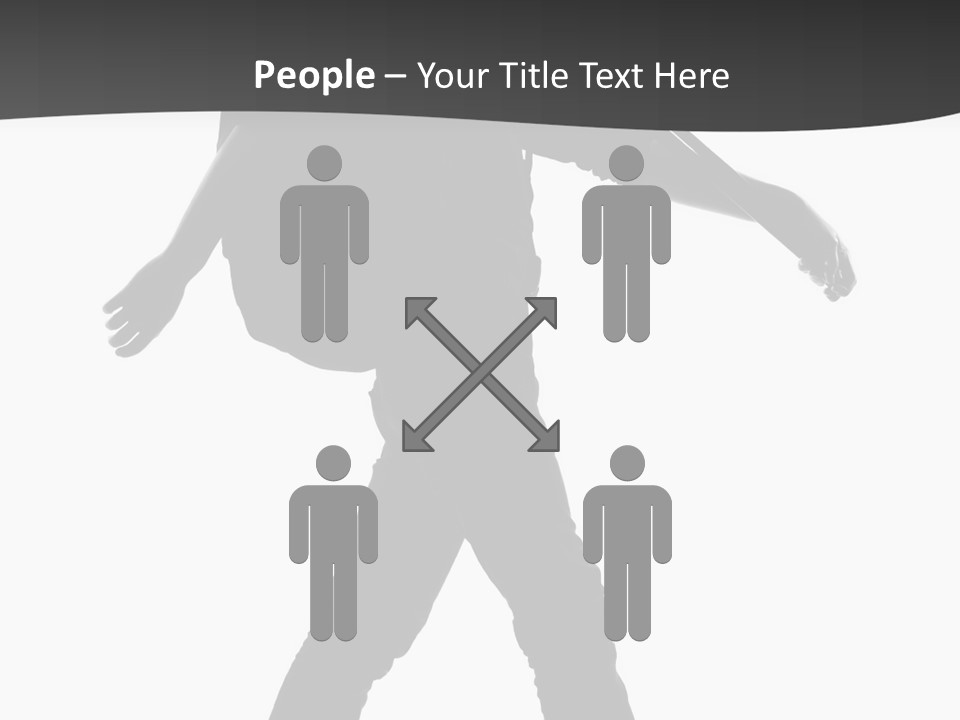 A Man Walking With A Guitar On His Back PowerPoint Template